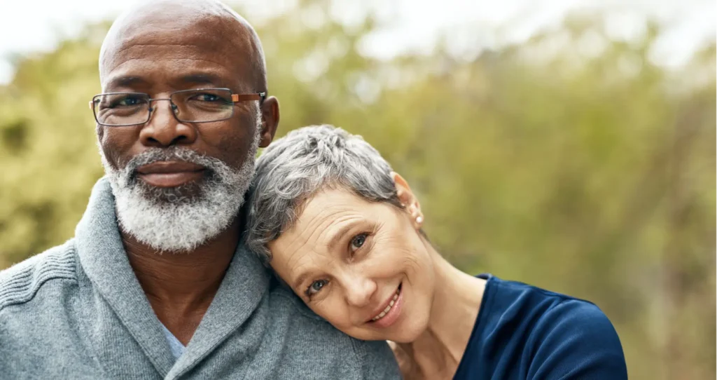 A retired couple, for whom quotes about retirement could help them make the most of their golden years