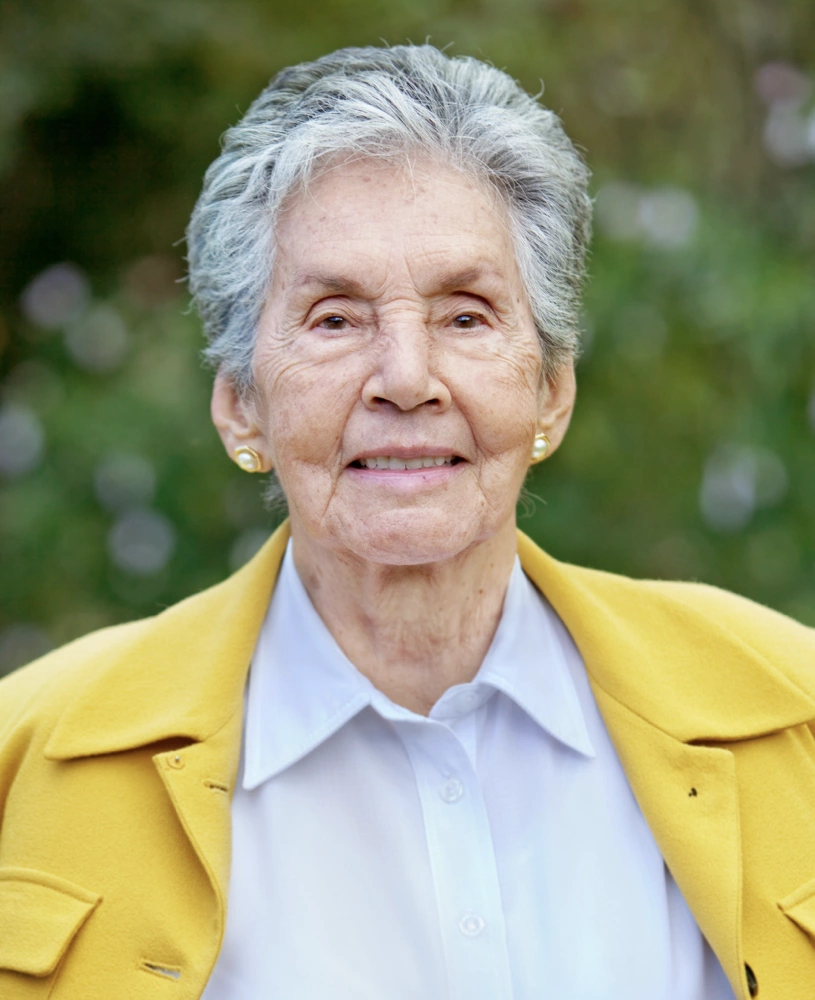 A kind looking senior lady