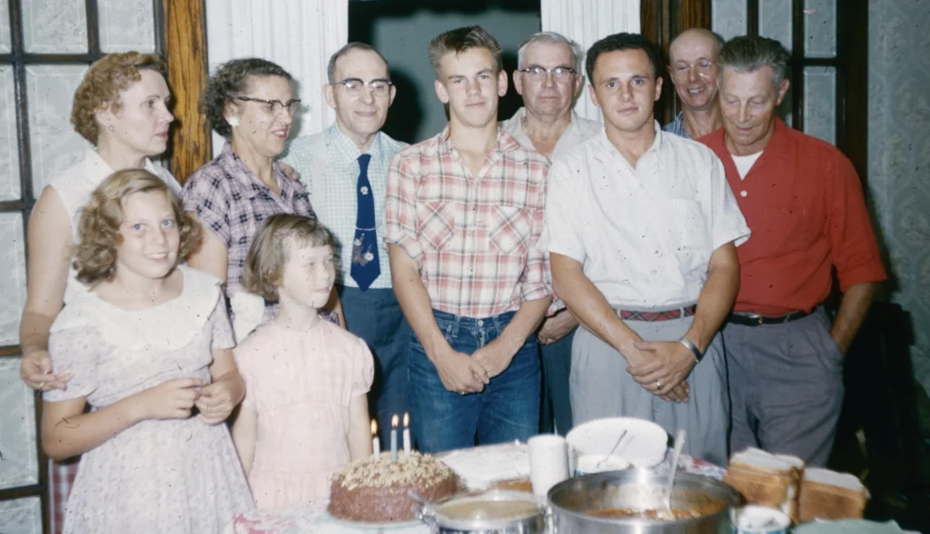 A larger, traditional family from the 1970's