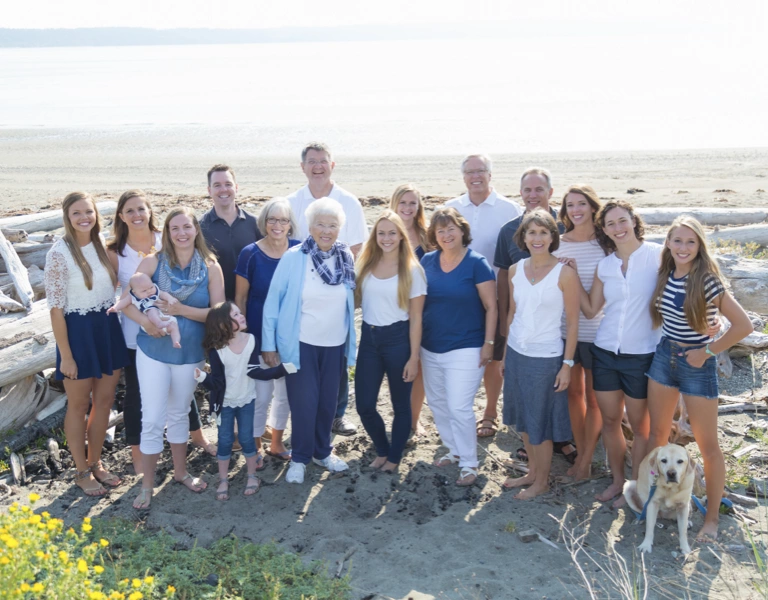 A large family group