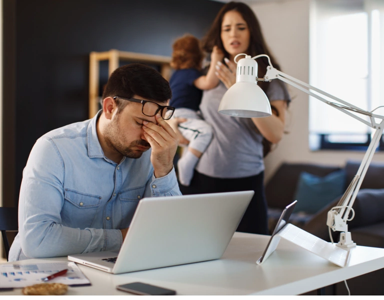 A busy and stressed set of parents who lead busy lives