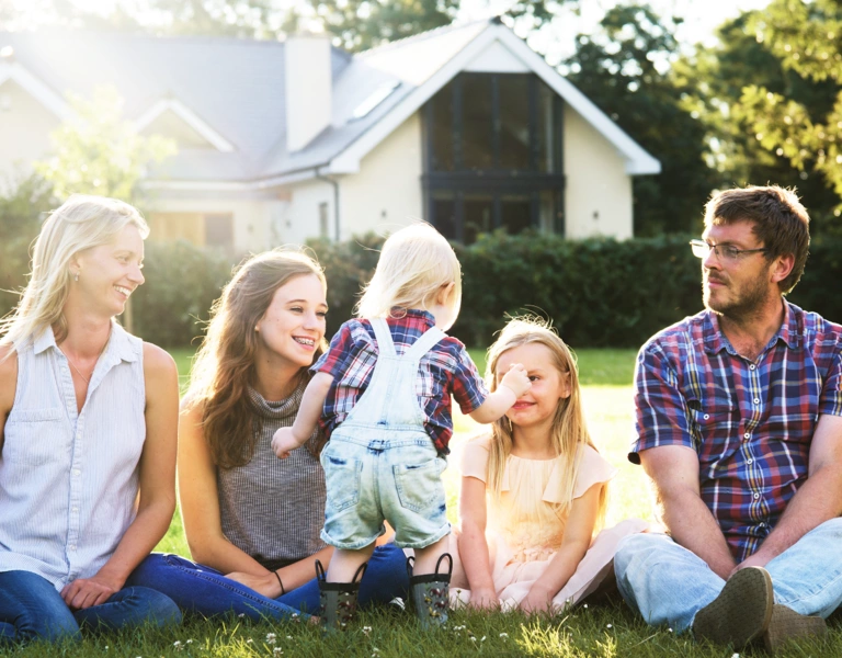 Multiple generations of a family